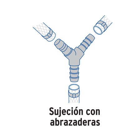 Yee insercion de polipropileno FOSET 3/4"