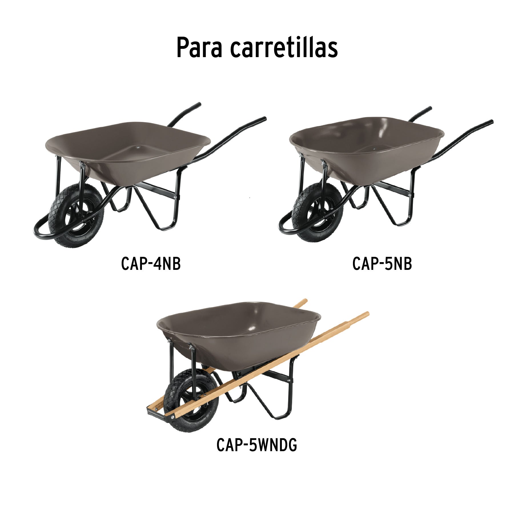 Cámara para llanta de 14' y 16', para carretilla PRETUL