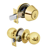 Combo cerraduras llave-llave HERMEX BASIC brillante