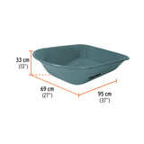 Carretilla 5 ft3 Imponchable, bastidor tubular, Truper