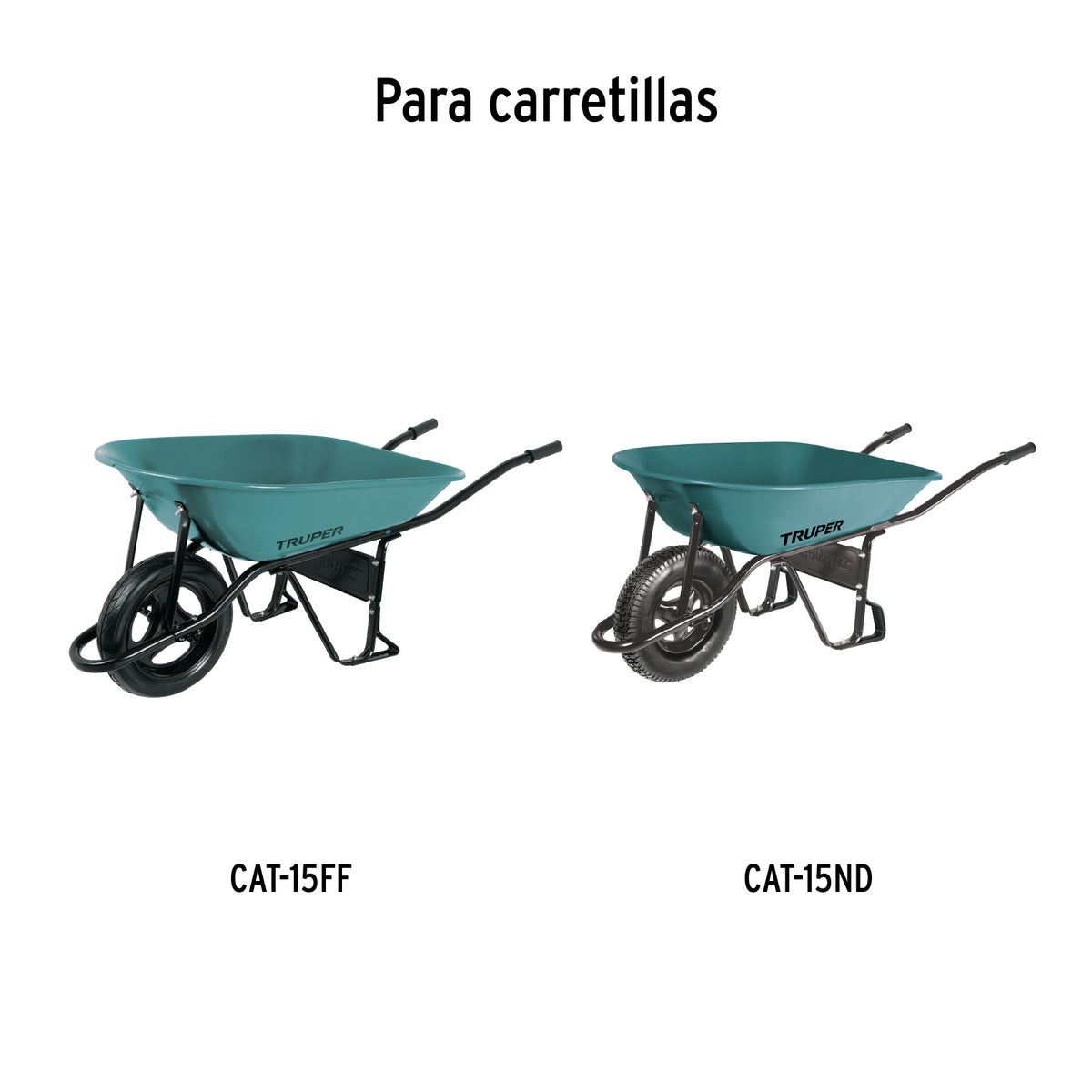 Eje corto para carretillas 1 llanta EXPERT TRUPER y PRETUL