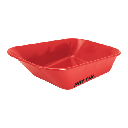 Carretilla 3.5 ft3 roja, angosta ,neumática, tubular, PRETUL