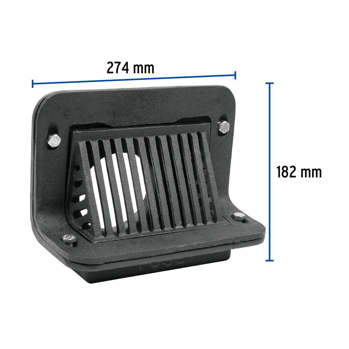 Coladera de hierro pretil para azotea, FOSET