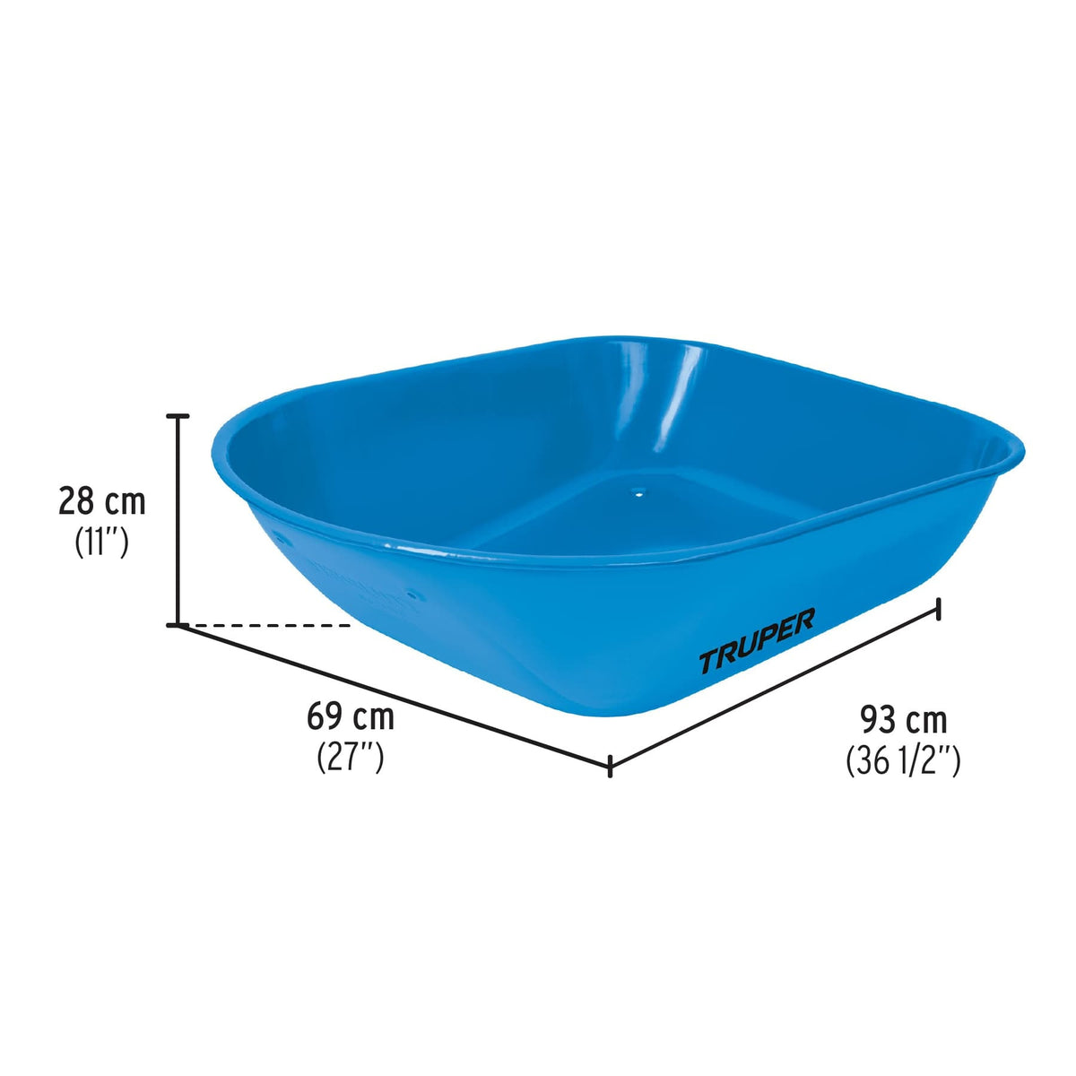 Carretilla ft3 Imponchable, bastidor tubular, Truper Carretilla 5.5 ft3 Imponchable, bastidor tubular