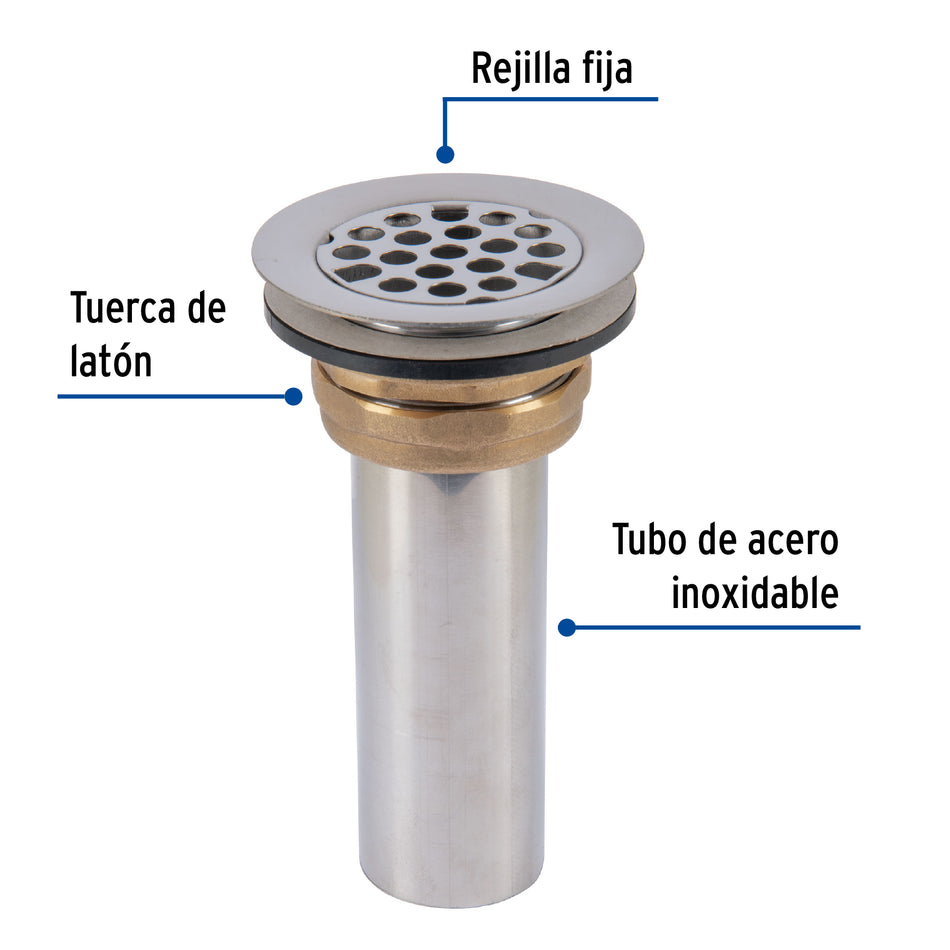 Contrarejilla 2-1/2" inox tipo bar FOSET