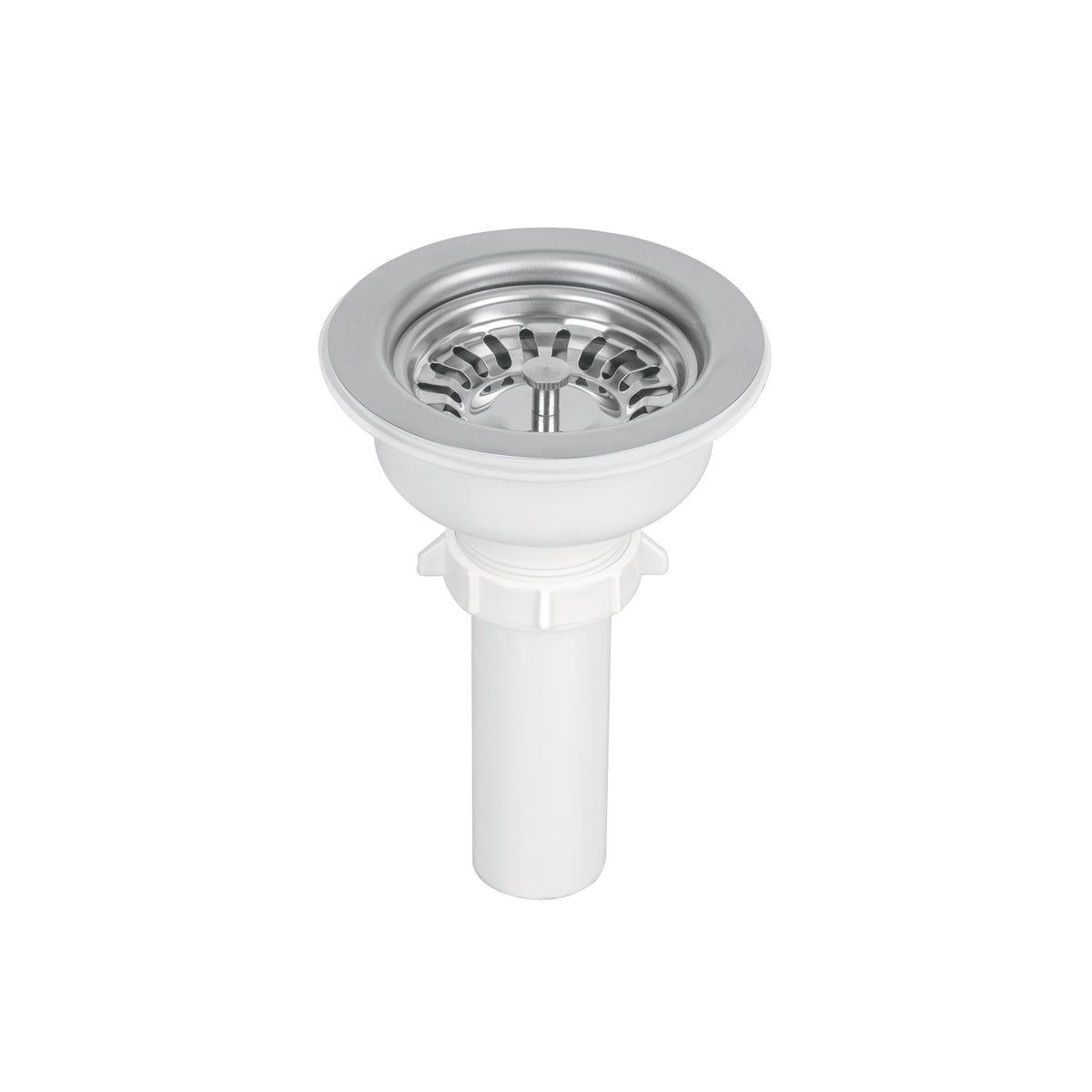 Contracanasta 3-1/2" inox instalafacil tubo plastico FOSET