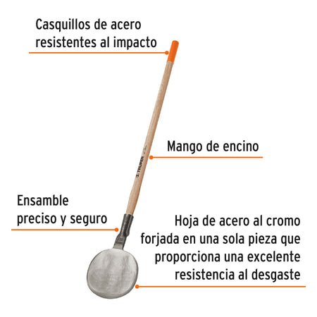 Coa agavera con mango de madera de 42', Truper 42'