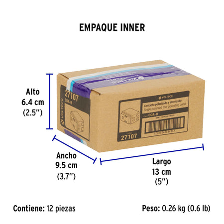 Contacto 2 polos + tierra, Volteck Basic