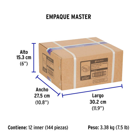 Contacto 2 polos + tierra, Volteck Basic