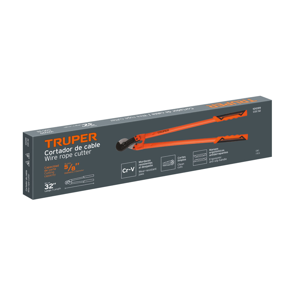 Cortador de 32' de cable y alambre, Truper