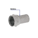Bolsa con 4 conectores coaxiales RG 59 de enroscar, Volteck