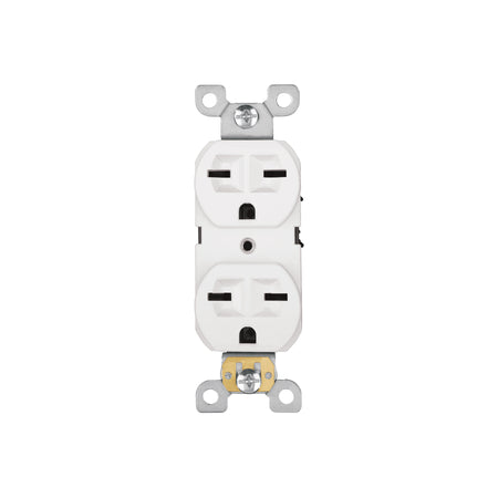 Contacto dúplex, cara de chino, Standard, blanco, Volteck
