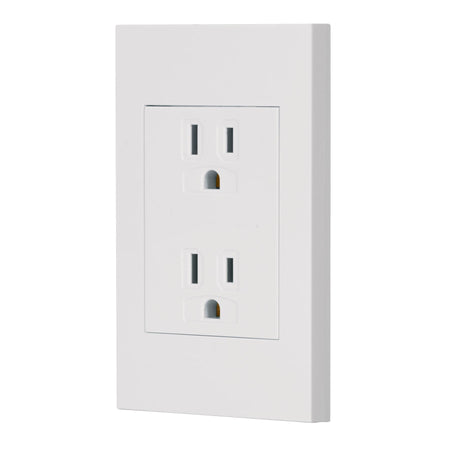 Placa armada contacto duplex 3 modulos Espanola blanco