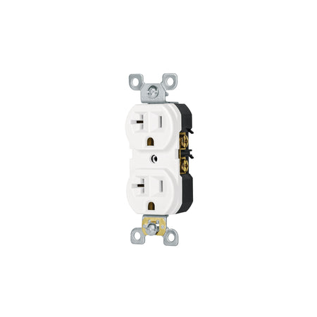 Contacto duplex 2 polos 3 hilos 20 A Standard blanco