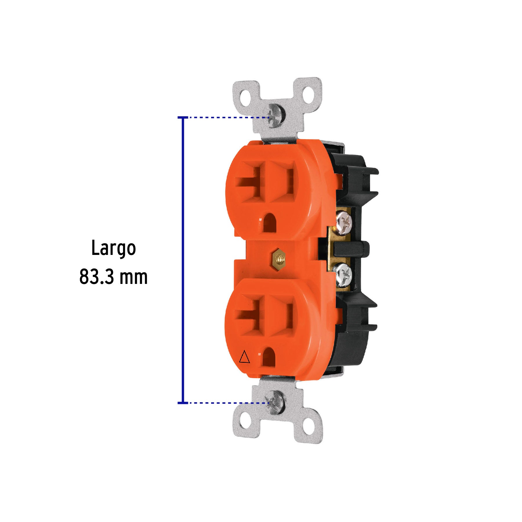 Contacto duplex tierra aislada linea standard 20A