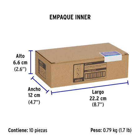 Contacto duplex tierra aislada linea standard 20A