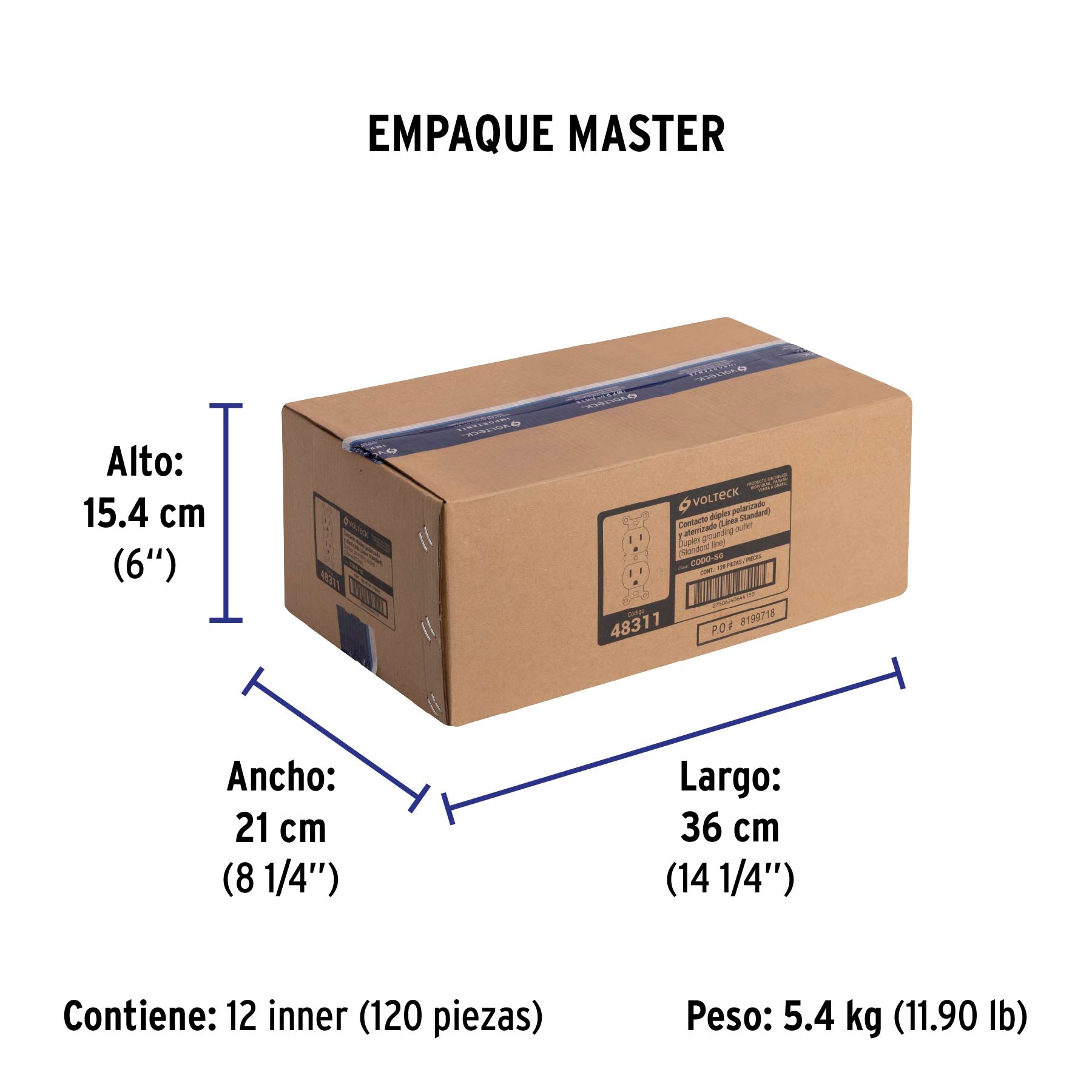 Contacto duplex 2 polos 3 hilos Standard granel marfil