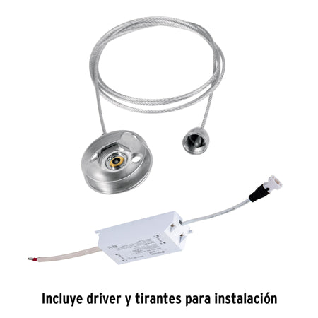 Panel LED 45W 6500K, 60x60 cm, empotrable/colgante, VOLTECK 45W, 60x60 cm