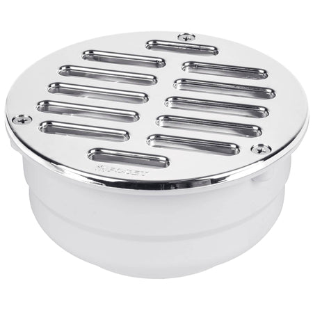 Coladera 5" universalABSrejilla cromada 3 tornillos FOSET