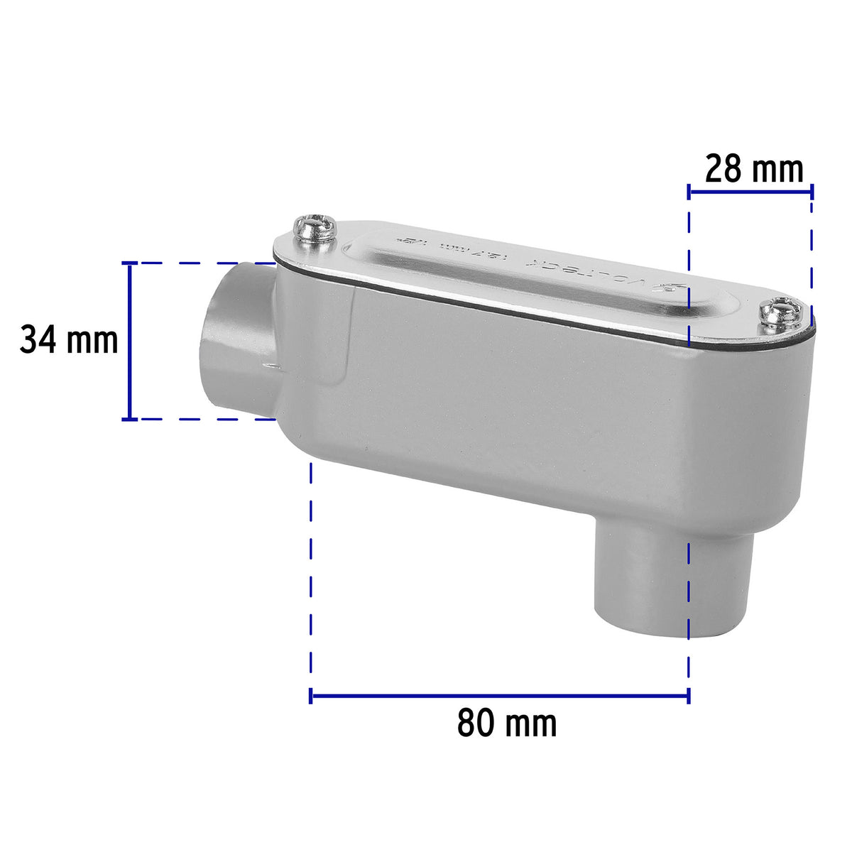 Condulet 1/2' conexión tipo LB, Volteck 1/2'