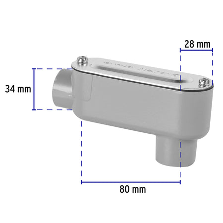 Condulet 1/2' conexión tipo LB, Volteck 1/2'