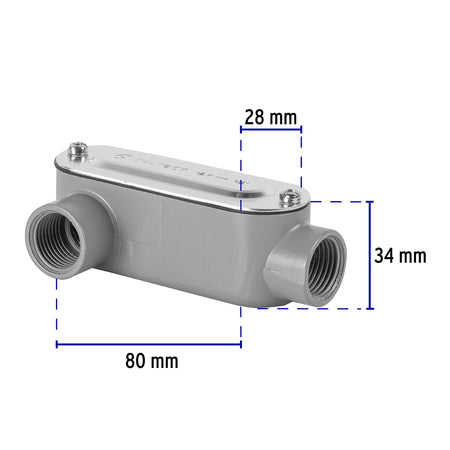 Condulet 1/2' conexión tipo LR, Volteck 1/2'