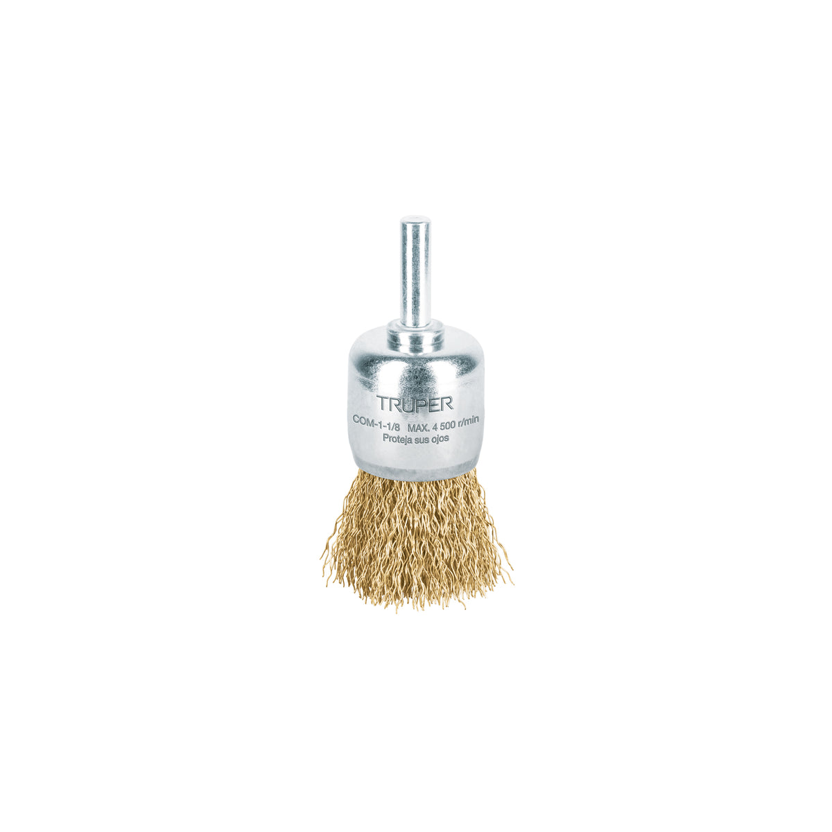 Carda tipo brocha alambre grueso para taladro TRUPER 1-1/8"