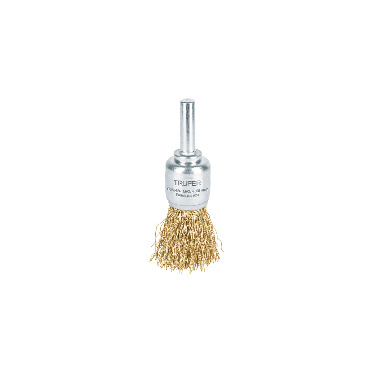 Carda tipo brocha alambre grueso para taladro TRUPER 3/4"