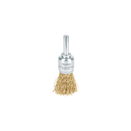 Carda tipo brocha alambre grueso para taladro TRUPER 3/4"