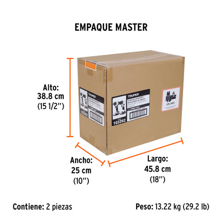Combo rotomartillo/destornillador impacto 20V TRUPER PRO