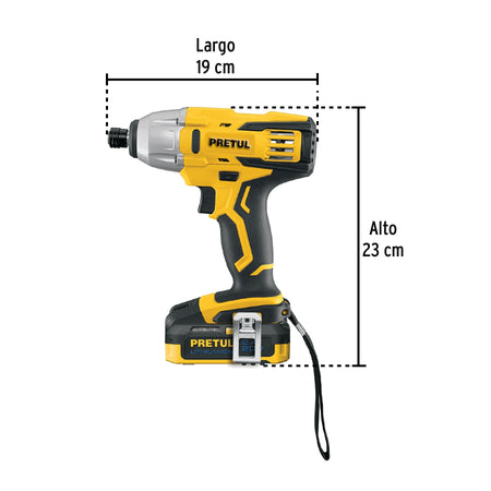 Combo rotomartillo/destornillador impacto 20V PRETUL