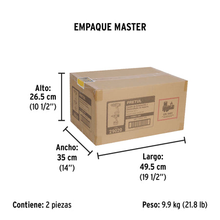 Combo rotomartillo/destornillador impacto 20V PRETUL