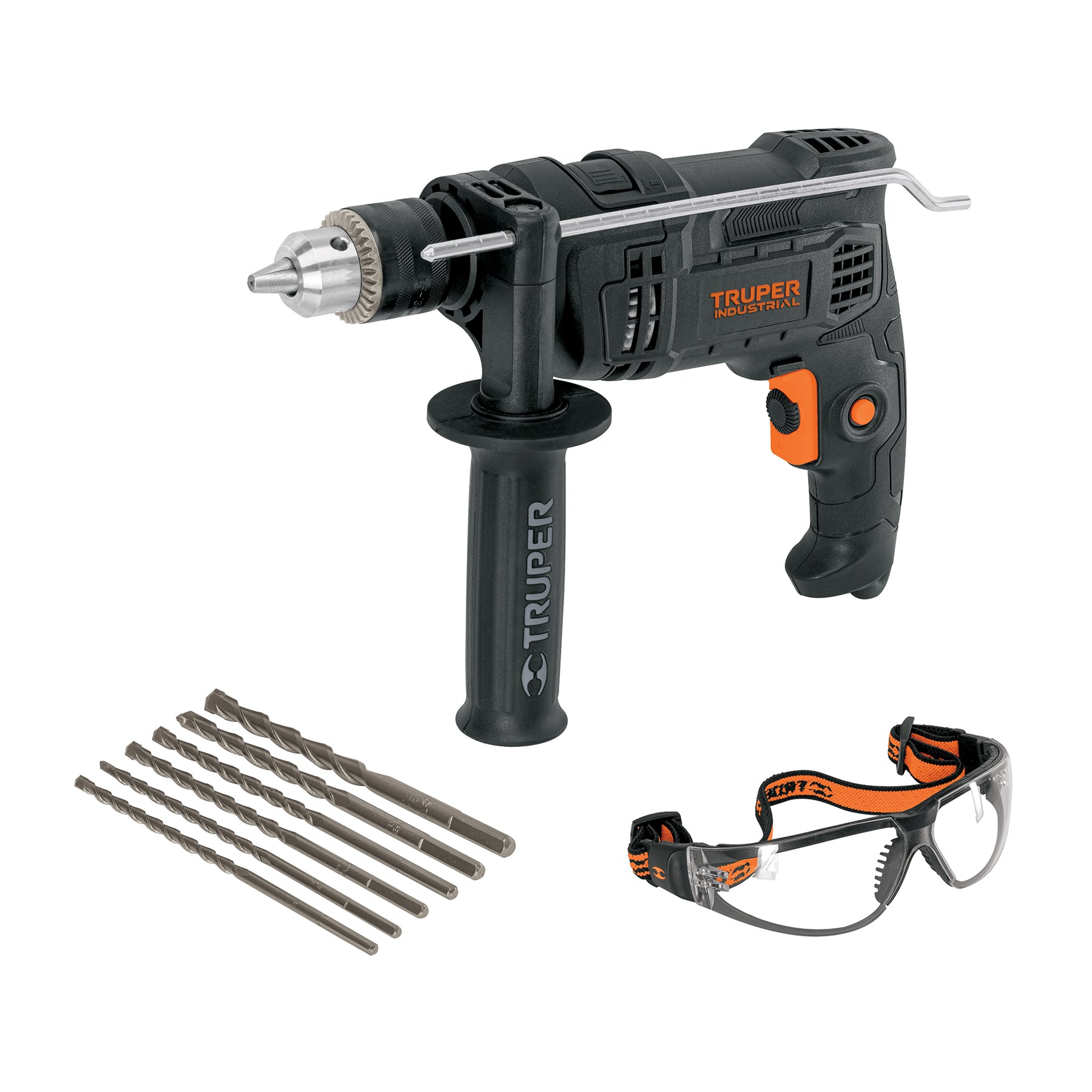 Combo rotomartillo 1/2" 700W 6 brocas y lentes INDUSTRIAL