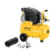 Kit Compresor lub 20L manguera y accesorios 127V PRETUL