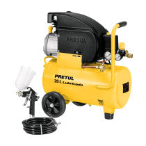 Kit Compresor lub 20L manguera y pistola grav127V PRETUL