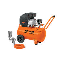 Kit Compresor lub manguera y pistola grav127V TRUPER 50 L