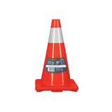 Cono de precaucion de de PVC con reflejante Truper 45 cm