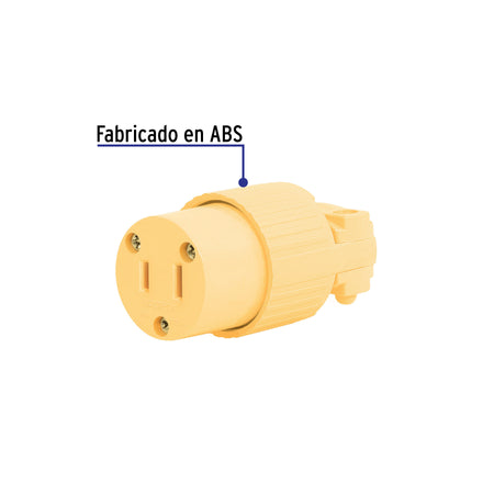 Contacto industrial plástico polarizado, Volteck