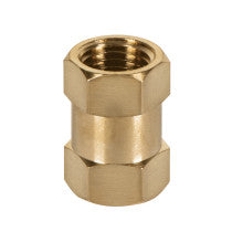 Cople de laton hembra-hembra cuerda 1/4" NPT TRUPER