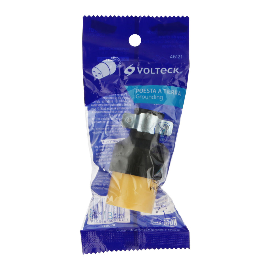 Contacto industrial reforzado aterrizado cara de chino