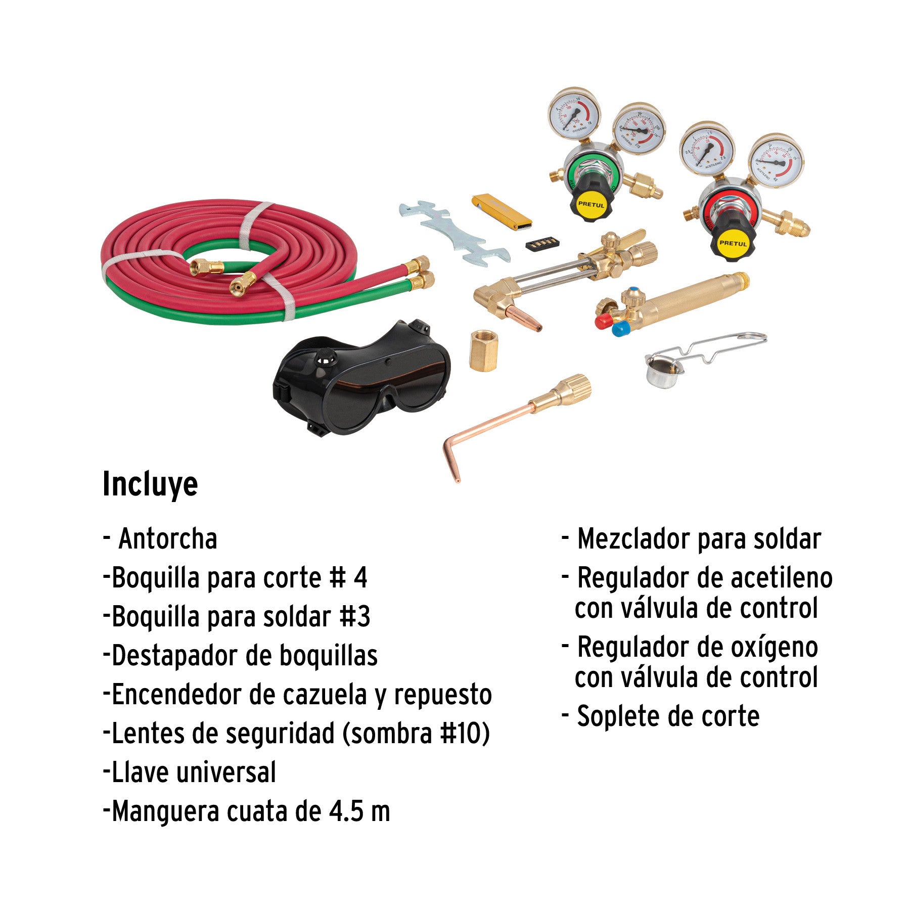 Equipo de oxicorte y soldadura PRETUL