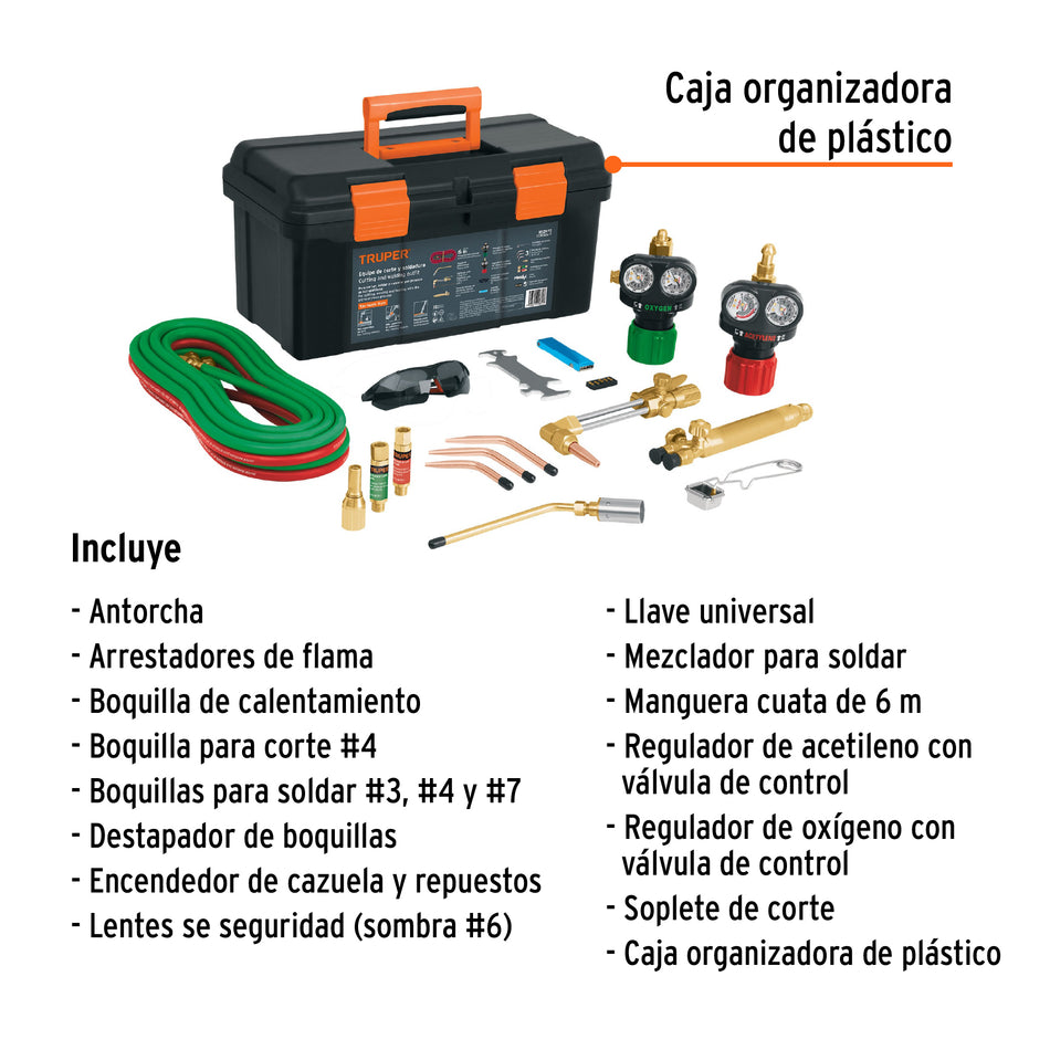 Equipo de oxicorte y soldadura TRUPER