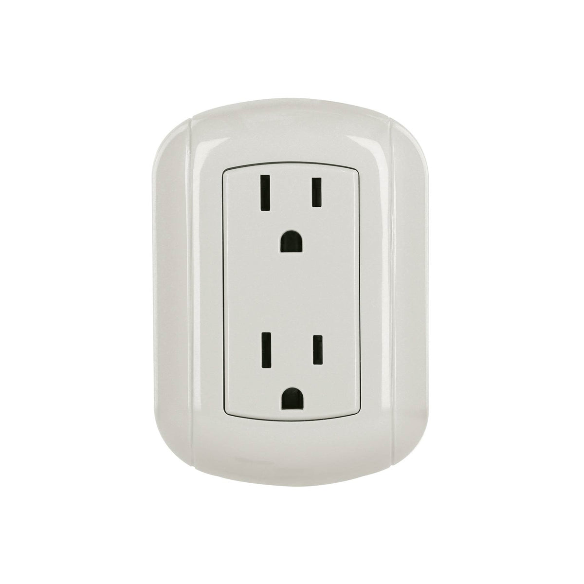 Contacto de sobreponer duplex 2 polos+ tierra ABS Volteck