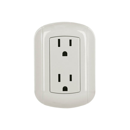 Contacto de sobreponer duplex 2 polos+ tierra ABS Volteck