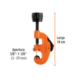 Cortador de tubo de cobre 1/8' a 1-1/8' cuchilla 17mm,Truper 1/8', 1/8', 17mm