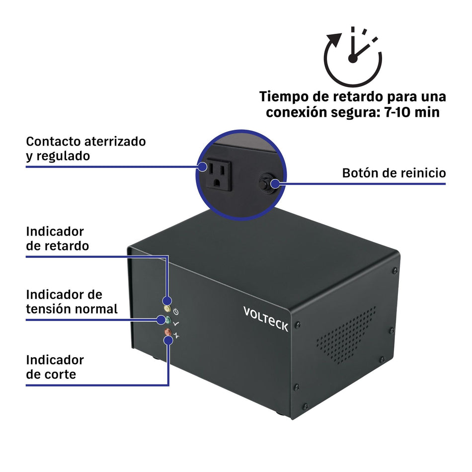 Compensador de voltaje 2500 VA / 2000 W, VOLTECK