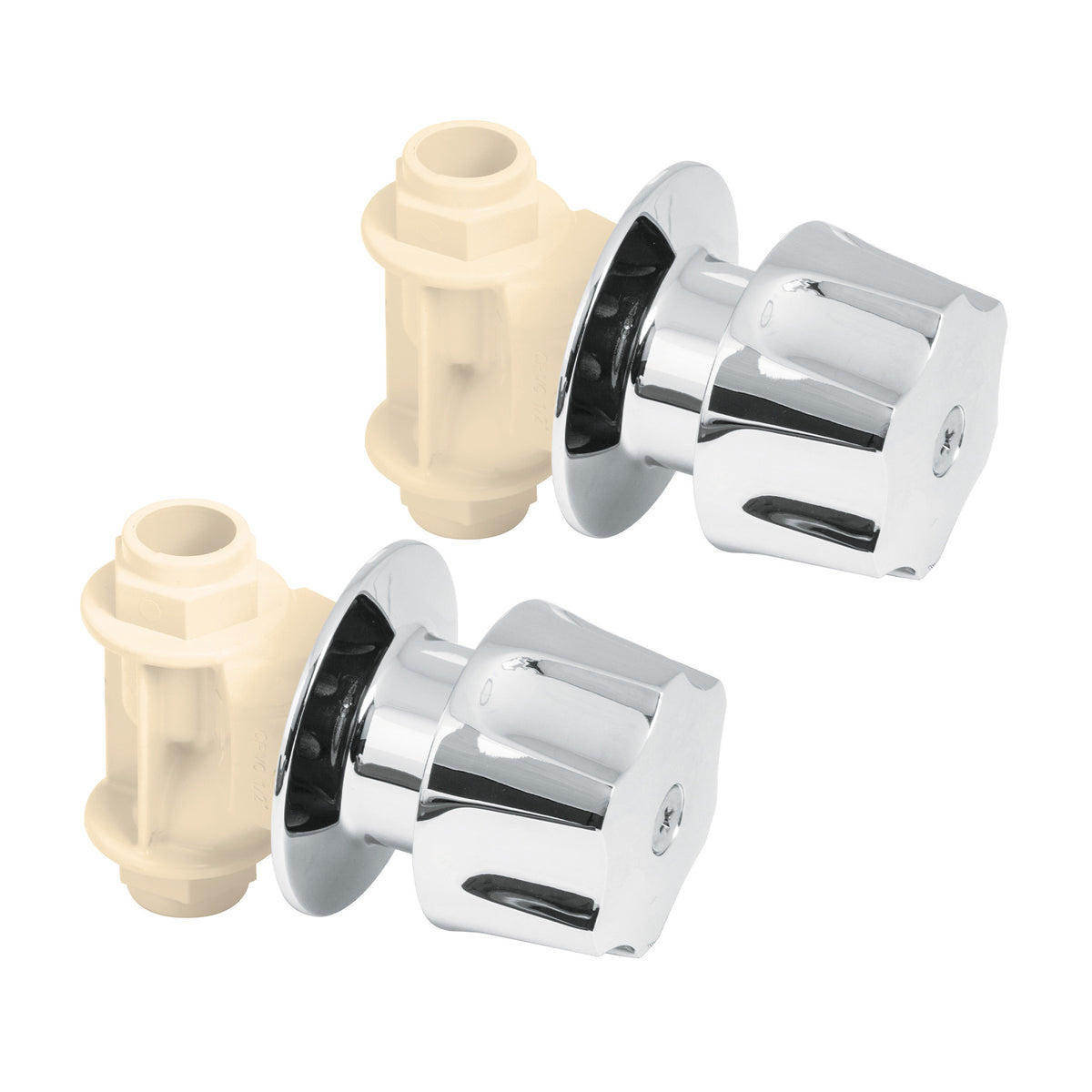 Juego de 2 llaves de empotrar CPVC 1/2" con maneral FOSET