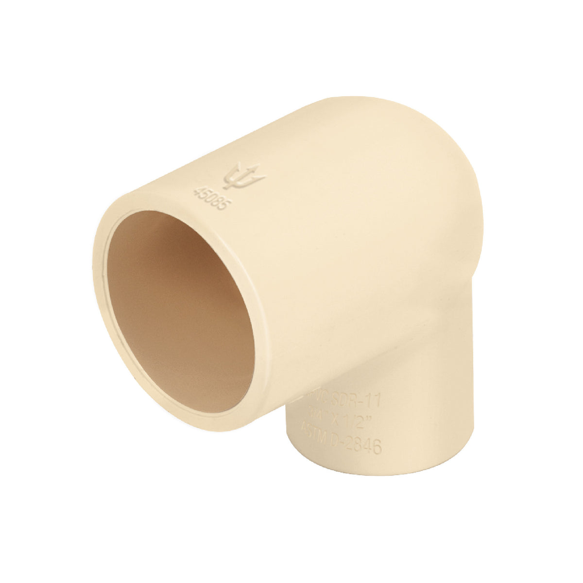Codo reducción 90° de CPVC de 3/4' x 1/2', FOSET