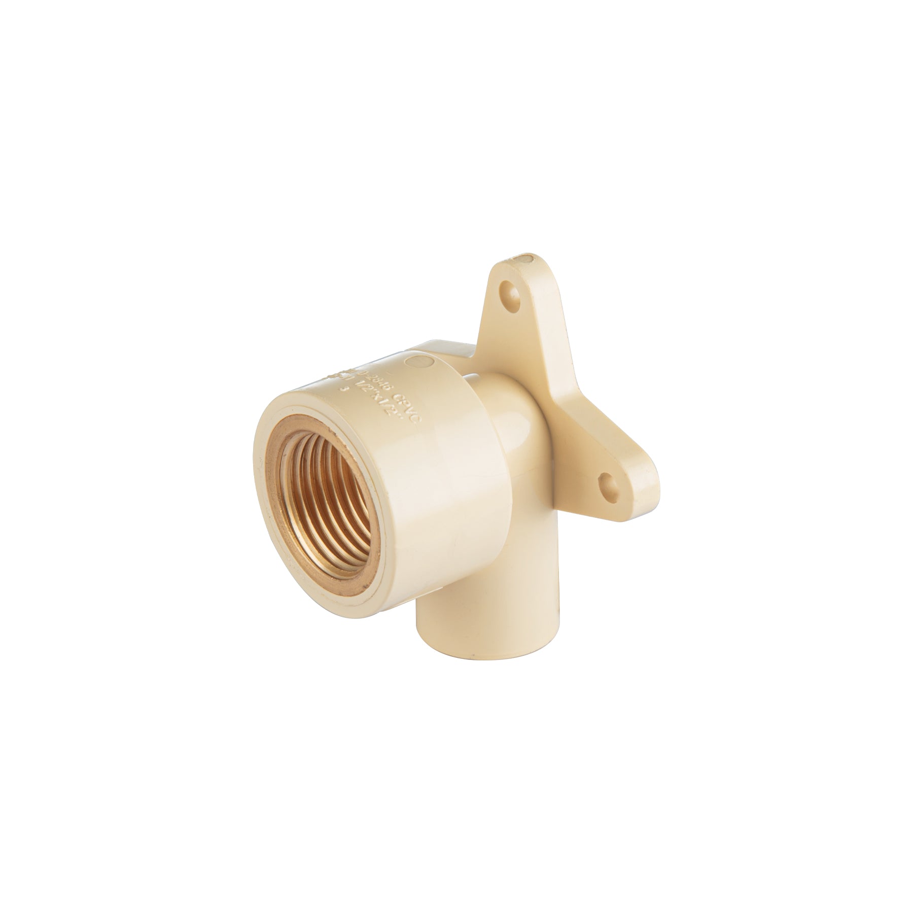 Codo oreja 90° CPVC 1/2" inserto metalico-laton FOSET