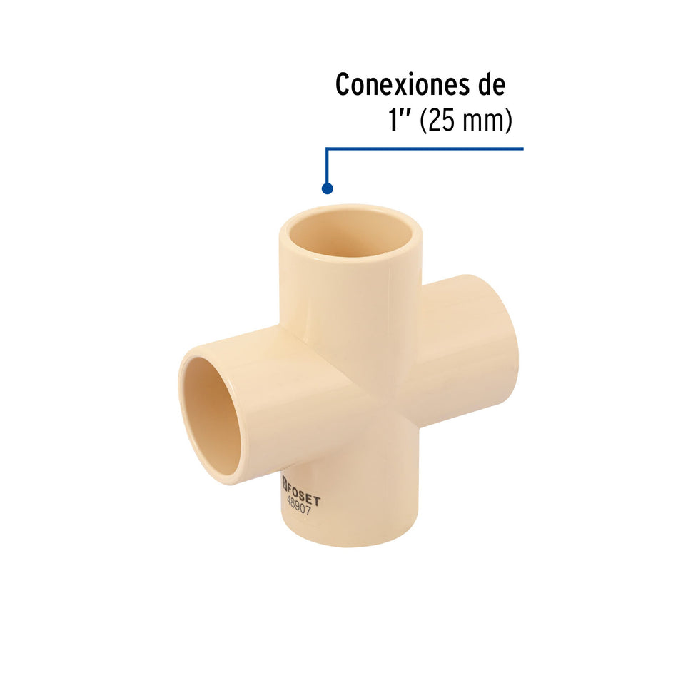 Cruz de CPVC 1', FOSET